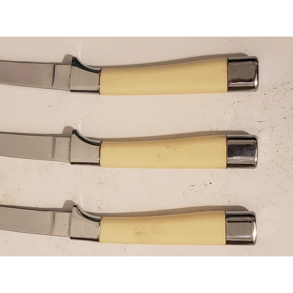 Briddell‎ Chrome Vanadium Handled USA Set of 6 Knives Lot Of 6